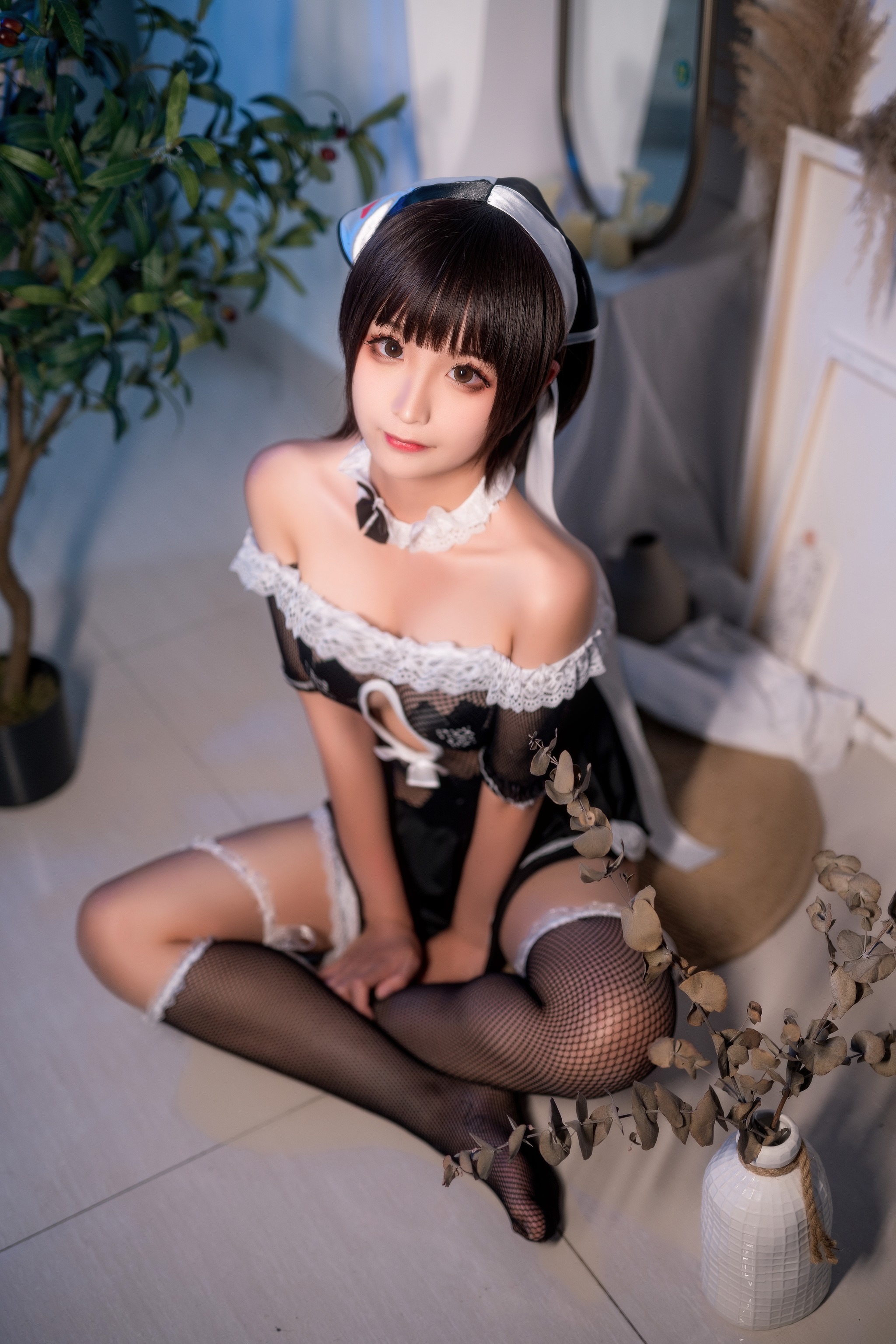 蠢沫沫 - NO.025 黑白女仆[37P]-XikXak